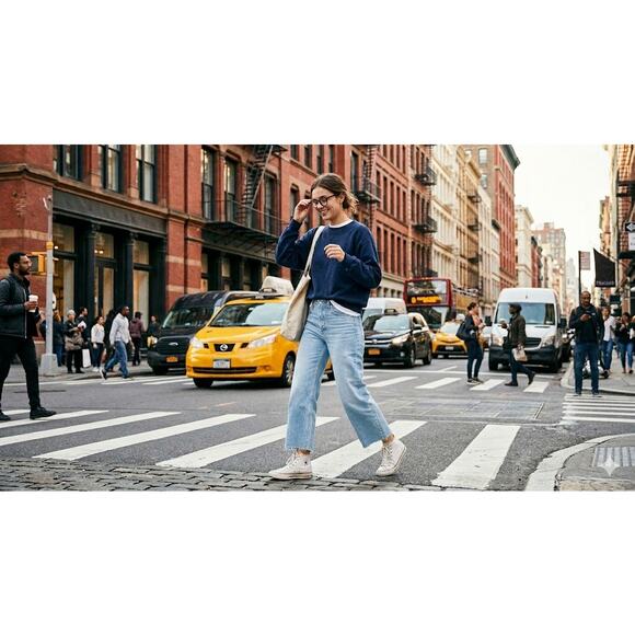 THE GREAT. Denim - THE GREAT. The Wayne Jean Sz 27 - ✨ Fan Fave ✨ Cropped Wide Leg Raw Hem Denim